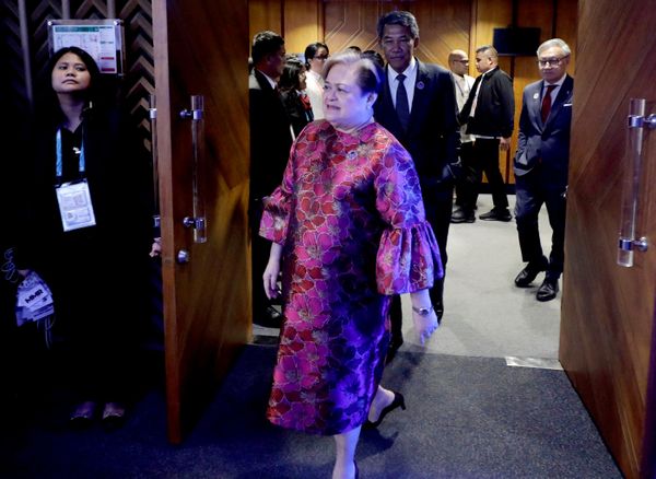 Chủ tịch ASEAN kiêm Ngoại trưởng Philippines Teresa Lazaro trong cuộc tham vấn không chính thức với các Ngoại trưởng ASEAN tại Pasay, Manila, Philippines. - Sputnik Việt Nam