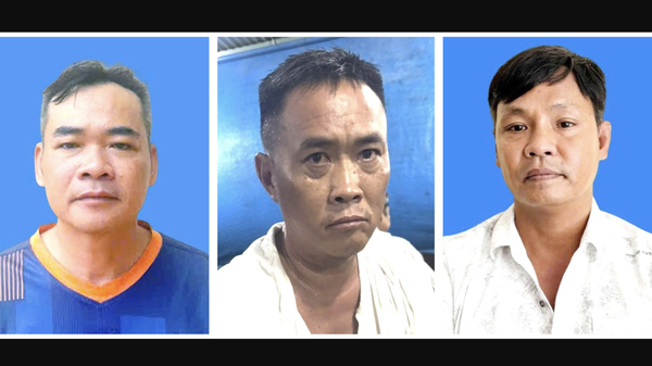 Các đối tượng (từ trái qua phải): Lê Tấn Bửu, Nguyễn Thế Du, Lê Thành Phúc - Sputnik Việt Nam