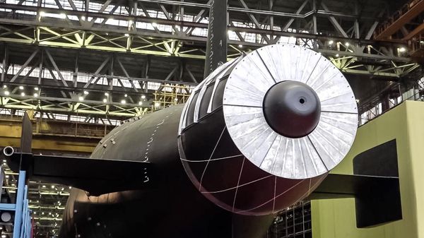 Lễ hạ thủy tàu ngầm hạt nhân Khabarovsk của Nga tại Severodvinsk - Sputnik Việt Nam