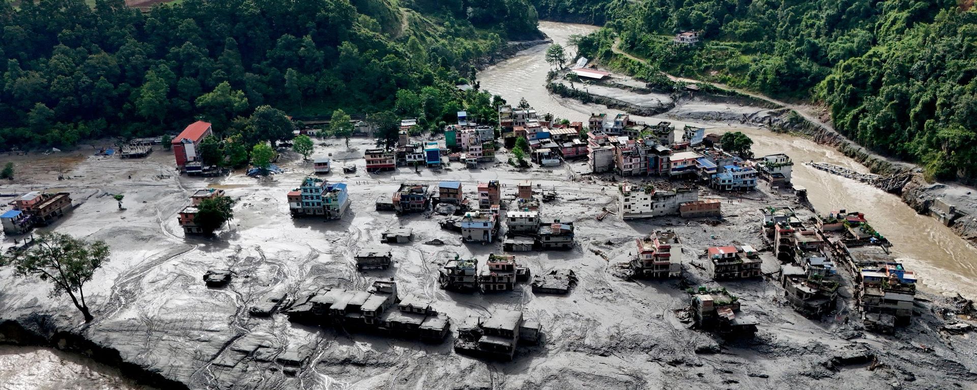 Hậu quả của trận lũ quét tại Nepal - Sputnik Việt Nam, 1920, 27.08.2026