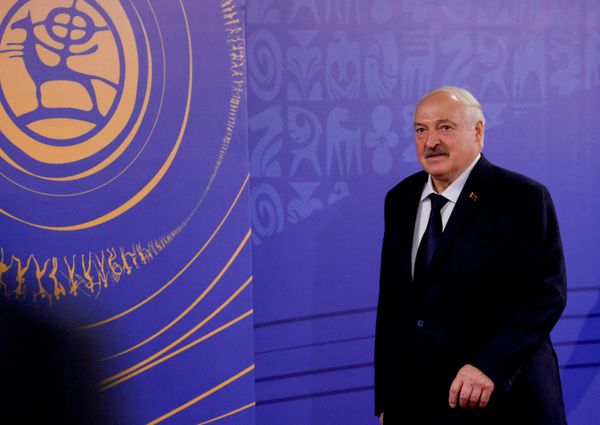 Tổng thống Belarus Alexander Lukashenko tại lễ khai mạc Đại hội Thể thao Du mục Thế giới lần thứ VI tại Bishkek. - Sputnik Việt Nam
