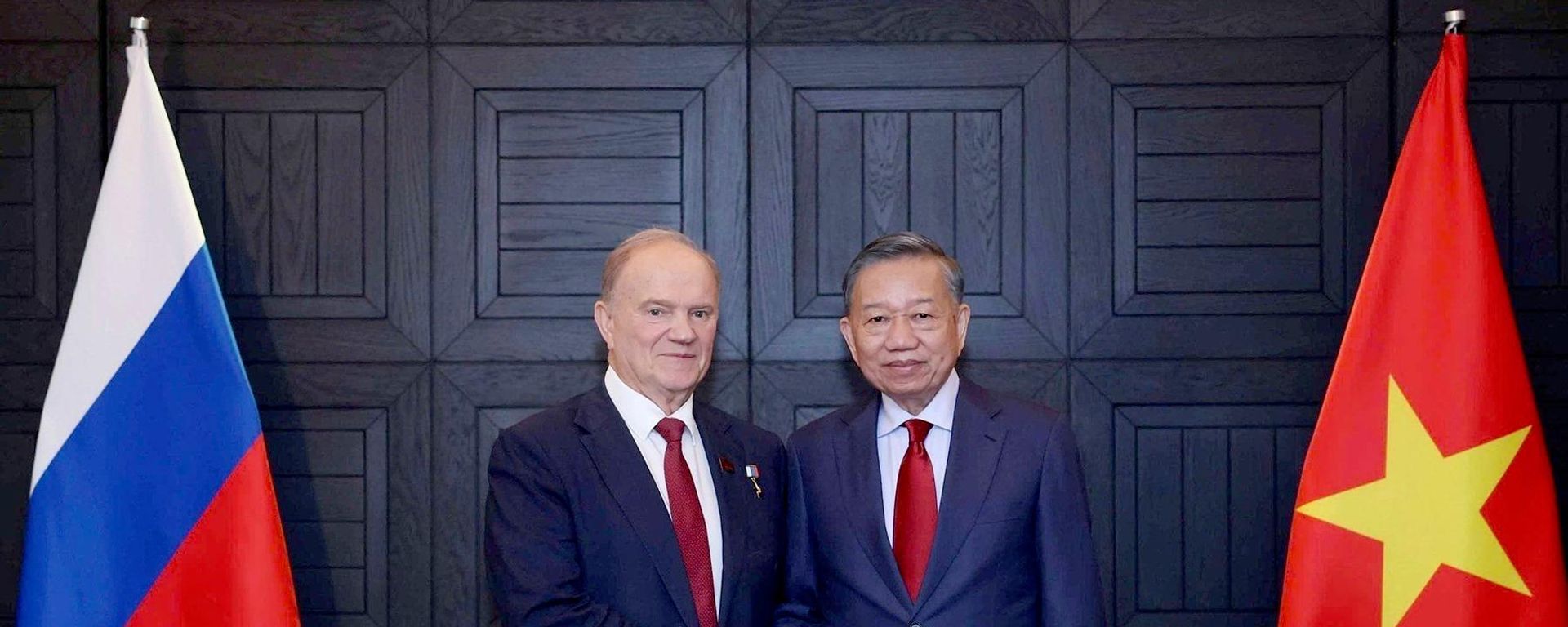 Tổng Bí thư, Chủ tịch nước Tô Lâm tiếp Chủ tịch Đảng Cộng sản Liên bang Nga Gennady Zyuganov - Sputnik Việt Nam, 1920, 08.09.2026