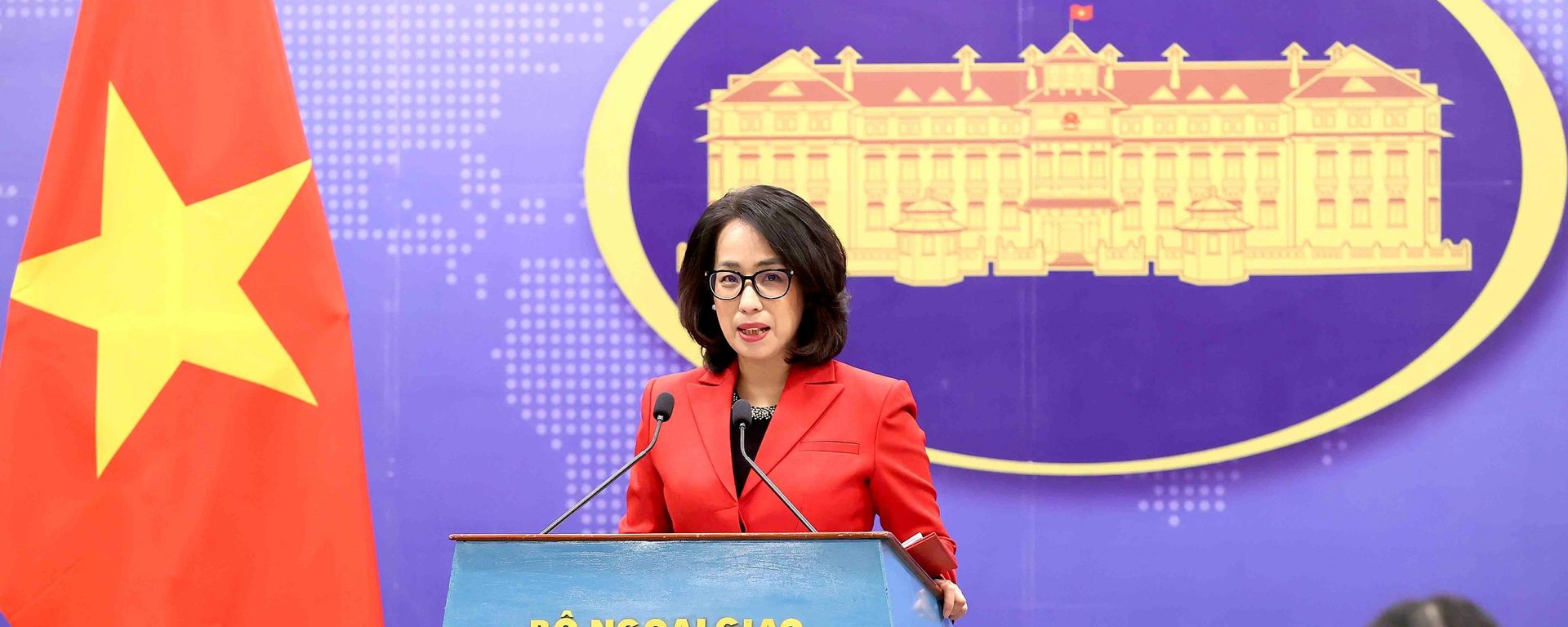 Người phát ngôn Bộ Ngoại giao Phạm Thu Hằng chủ trì họp báo thường kỳ tháng 9 - Sputnik Việt Nam, 1920, 11.10.2026