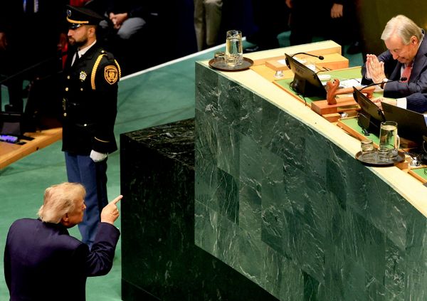 Tổng thống Mỹ Donald Trump phát biểu tại Khóa họp thứ 81 Đại hội đồng Liên Hợp Quốc. - Sputnik Việt Nam