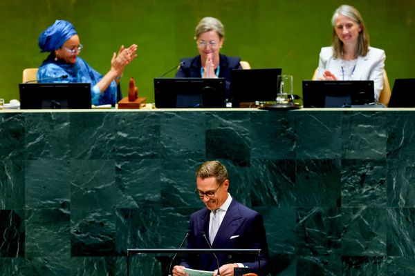 Tổng thống Phần Lan Alexander Stubb phát biểu tại Khóa họp thứ 81 Đại hội đồng Liên Hợp Quốc. - Sputnik Việt Nam