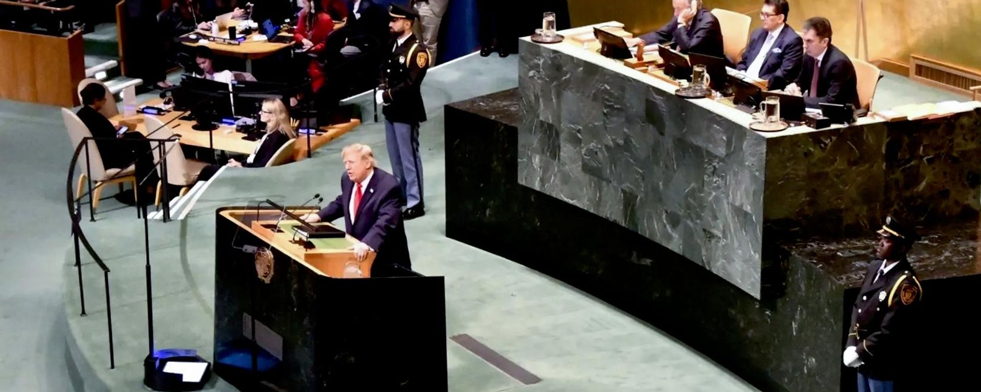 Bài phát biểu của Donald Trump tại Đại hội đồng Liên hợp quốc ở New York Bài phát biểu của Donald Trump tại Đại hội đồng Liên hợp quốc ở New York - Sputnik Việt Nam, 1920, 24.09.2026