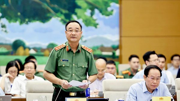 Thượng tướng Phạm Thế Tùng, Thứ trưởng Bộ Công an phát biểu - Sputnik Việt Nam