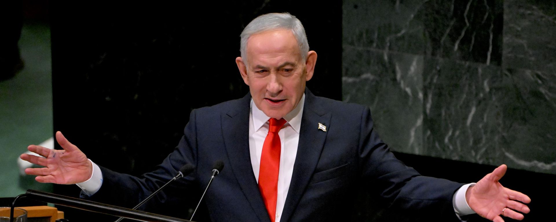 Thủ tướng Israel Benjamin Netanyahu tại phiên họp thứ 81 của Đại hội đồng Liên hợp quốc - Sputnik Việt Nam, 1920, 02.10.2026