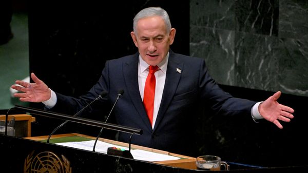 Thủ tướng Israel Benjamin Netanyahu tại phiên họp thứ 81 của Đại hội đồng Liên hợp quốc - Sputnik Việt Nam