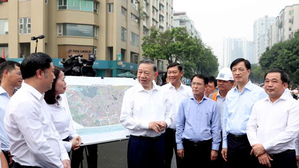 Tổng Bí thư, Chủ tịch nước kiểm tra tiến độ công trình giao thông trọng điểm ở Hà Nội - Sputnik Việt Nam