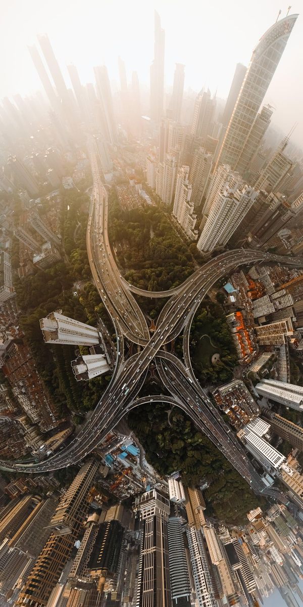 Bức ảnh "X marks the spot in Shanghai" (Dấu ấn tại Thượng Hải) của nhiếp ảnh gia Trung Quốc Vitaly Golovatyuk, tác phẩm giành giải "Ảnh Gigapixel có điểm số cao nhất" tại Giải thưởng Nhiếp ảnh Panorama Quốc tế EPSON lần thứ 17. - Sputnik Việt Nam