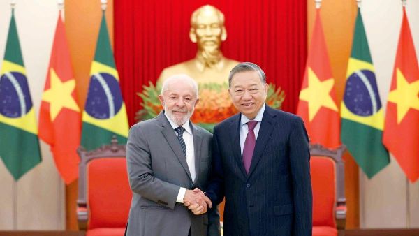 Tổng Bí thư Tô Lâm tiếp Tổng thống Cộng hòa Liên bang Brazil Luiz Inácio Lula da Silva.  - Sputnik Việt Nam