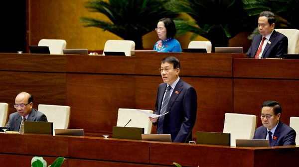 Bộ trưởng Bộ Công an Lương Tam Quang phát biểu giải trình, làm rõ một số vấn đề đại biểu Quốc hội nêu - Sputnik Việt Nam