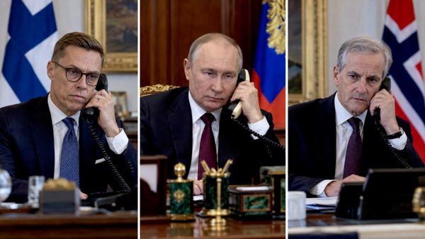 Tổng thống Nga Putin, Tổng thống Phần Lan Stubb, Thủ tướng Na Uy Støre - Sputnik Việt Nam