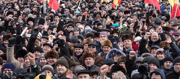 Mít tinh phản đối chính phủ ở trung tâm Kishinev - Sputnik Việt Nam