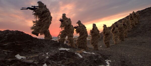 Thủy quân lục chiến thuộc Quân Giải phóng Trung Quốc trong cuộc tập trận - Sputnik Việt Nam