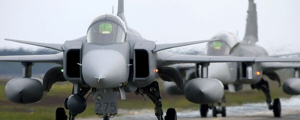 Máy bay chiến đấu của Thụy Điển Saab JAS 39 Gripen - Sputnik Việt Nam