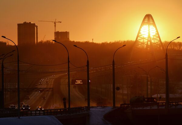 Cầu đường bộ Bugrinsky ở Novosibirsk - Sputnik Việt Nam