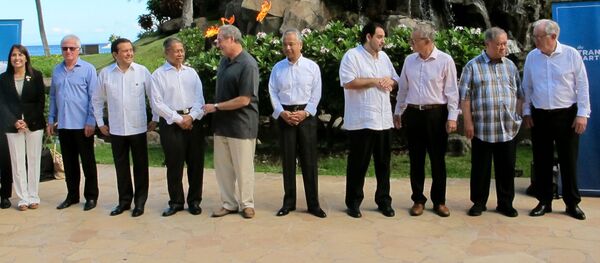 Tại New Zealand, bộ trưởng thương mại 12 quốc gia trong khu vực châu Á-Thái Bình Dương đã ký kết Hiệp định đối tác xuyên Thái Bình Dương (TPP) - Sputnik Việt Nam