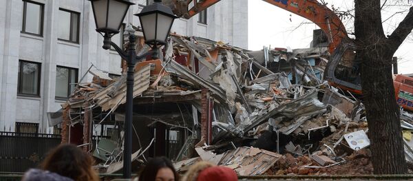 Phá dỡ các kiốt và gian hàng mua sắm tại Matxcơva - Sputnik Việt Nam