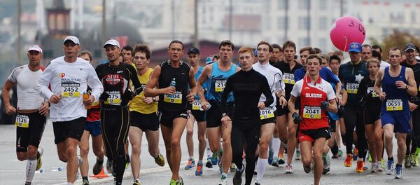 Các thành viên  tham gia Marathon Matxcơva - Sputnik Việt Nam