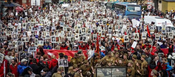 Các công dân Nga tham gia phòng trào “Trung đoàn bất tử” - Sputnik Việt Nam