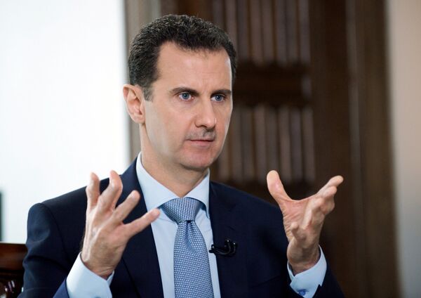 Tổng thống Syria Bashar Assad đã trả lời phỏng vấn độc quyền của Dmitry Kiselev (Rossiya Segodnya)  - Sputnik Việt Nam