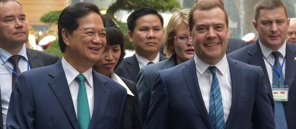 Thủ tướng Dmitry Medvedev  và Thủ tướng Nguyễn Tấn Dũng - Sputnik Việt Nam