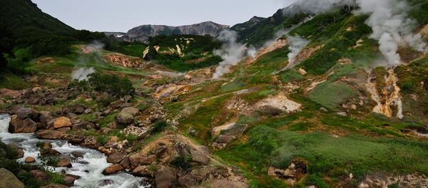 Thung lũng Geysers trong Khu bảo tồn thiên nhiên Kronotsky - Sputnik Việt Nam