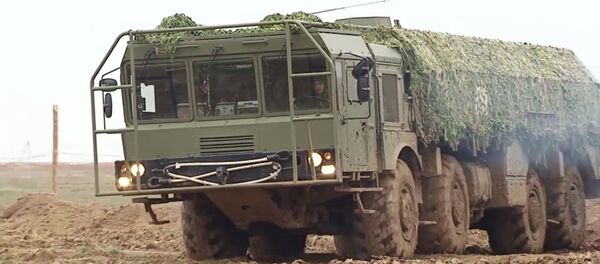 Chuẩn bị phóng tên lửa từ Iskander-M tại Kapustin Yar, tỉnh Astrakhan - Sputnik Việt Nam