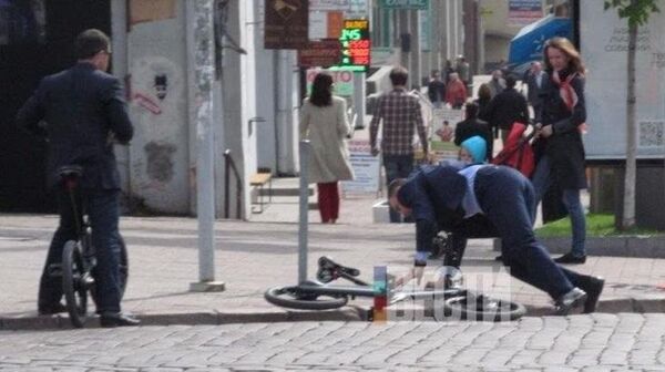 Thị trưởng Kiev Vitali Klitschko đã bị ngã xe đạp - Sputnik Việt Nam