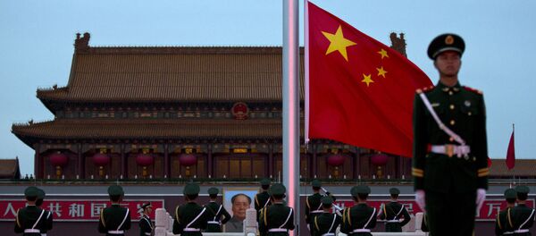 Lính cảnh giới Trung Quốc trên quảng trường Thiên An Môn - Sputnik Việt Nam