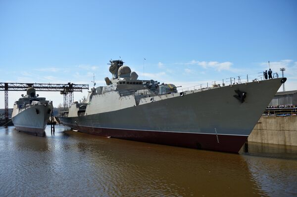 Hạ thủy tại Tatarstan tàu Gepard 3.9 thứ ba xây dựng cho Hải quân Việt Nam - Sputnik Việt Nam