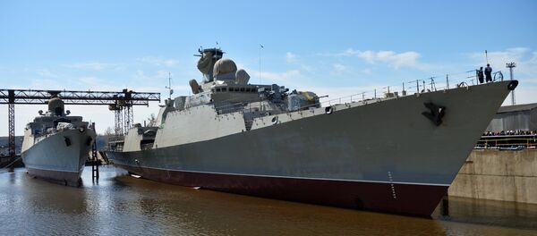 Hạ thủy tại Tatarstan tàu Gepard 3.9 thứ ba xây dựng cho Hải quân Việt Nam Hạ thủy tại Tatarstan tàu Gepard 3.9 thứ ba xây dựng cho Hải quân Việt Nam - Sputnik Việt Nam