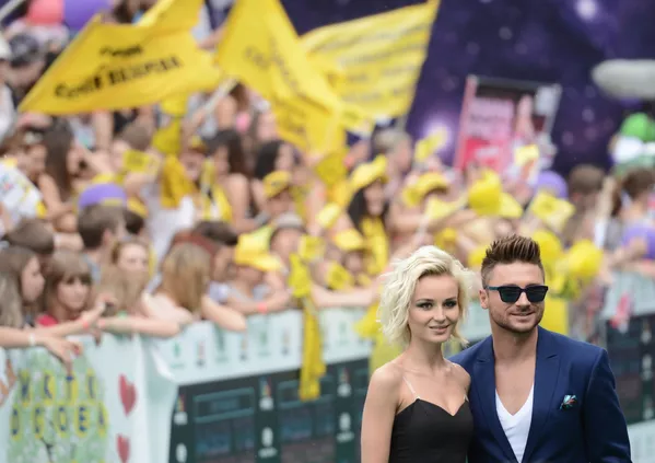 Nữ ca sĩ Polina Gagarin và Sergei Lazarev tại tổ hợp thể thao Olympic ở Moskva Nữ ca sĩ Polina Gagarin và Sergei Lazarev tại tổ hợp thể thao Olympic ở Moskva - Sputnik Việt Nam