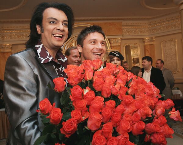 Các ca sĩ Nga Filipp Kirkorov và Sergey Lazarev - Sputnik Việt Nam