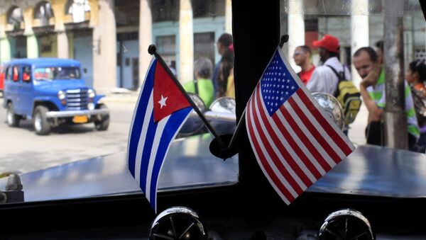 Quốc kỳ Hoa Kỳ Và Cuba - Sputnik Việt Nam