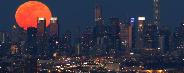 Trăng tròn trên bầu trời New York - Sputnik Việt Nam