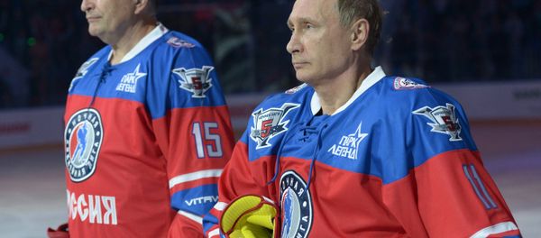 Tổng thống Nga Vladimir Putin đã tham gia Đêm Hockey League - Sputnik Việt Nam