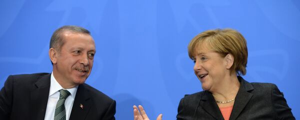 Recep Tayyip Erdogan và Angela Merkel - Sputnik Việt Nam