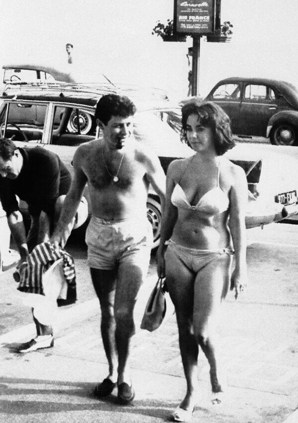 Ca sĩ Eddie Fisher và nữ diễn viên Elizabeth Taylor, 1959 - Sputnik Việt Nam