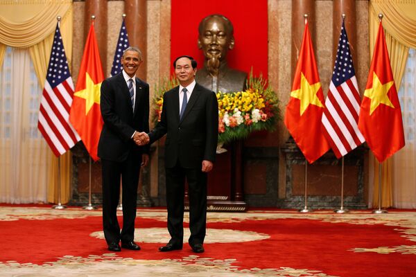 Barack Obama và Trần Đại Quang  - Sputnik Việt Nam
