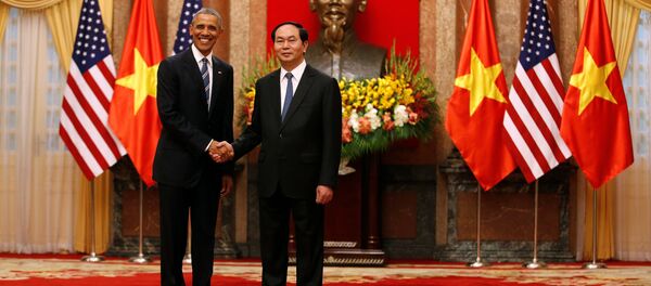 Barack Obama và Tran Dai Quang - Sputnik Việt Nam