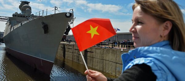 Hạ thủy  tàu Gepard 3.9 thứ tư xây dựng cho Hải quân Việt Nam - Sputnik Việt Nam