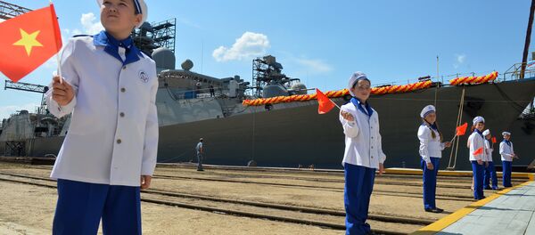 Hạ thủy tàu Gepard 3.9 thứ tư xây dựng cho Hải quân Việt Nam Hạ thủy tàu Gepard 3.9 thứ tư xây dựng cho Hải quân Việt Nam - Sputnik Việt Nam