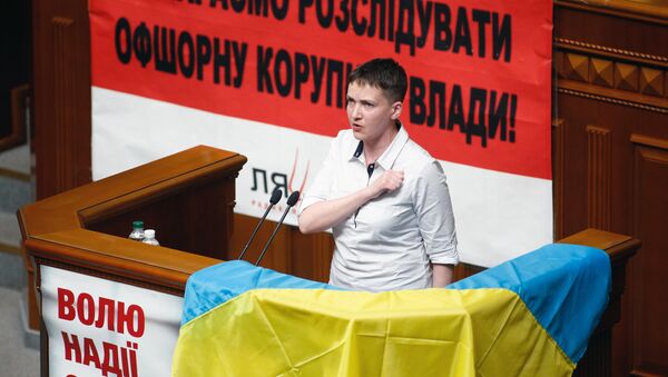 Quân nhân Ukraina  Nadezhda Savchenko - Sputnik Việt Nam