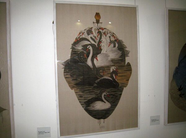 Hồ thiên nga - tranh Vũ Đình Tuấn Hồ thiên nga - tranh Vũ Đình Tuấn - Sputnik Việt Nam