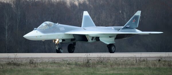 Máy bay đa chức năng T-50 ở Zhukovsky - Sputnik Việt Nam