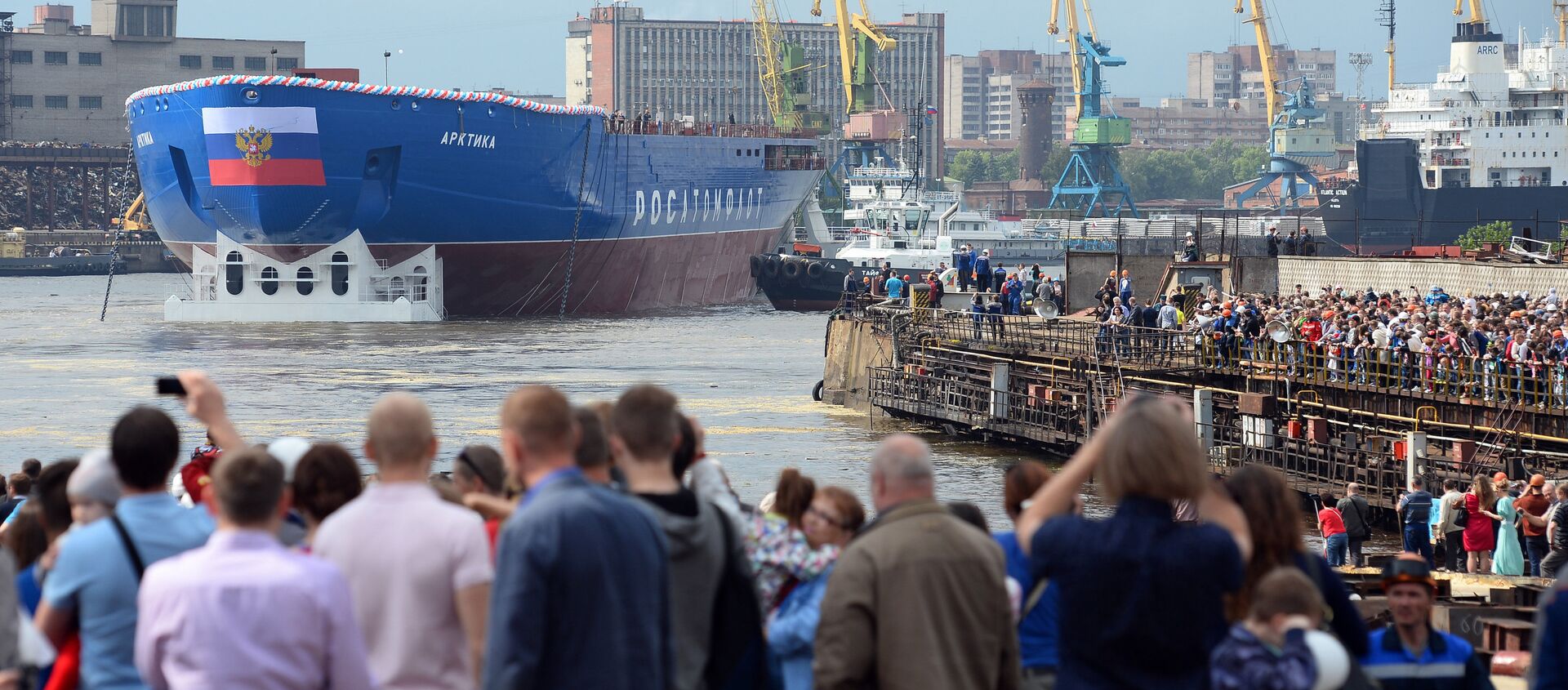 Lễ hạ thủy  tàu phá băng Arktika  - Sputnik Việt Nam, 1920, 20.11.2019