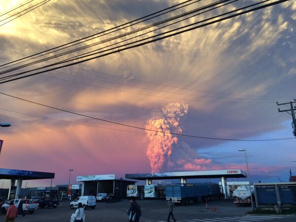 Phun trào núi lửa Calbuco ở Chile - Sputnik Việt Nam